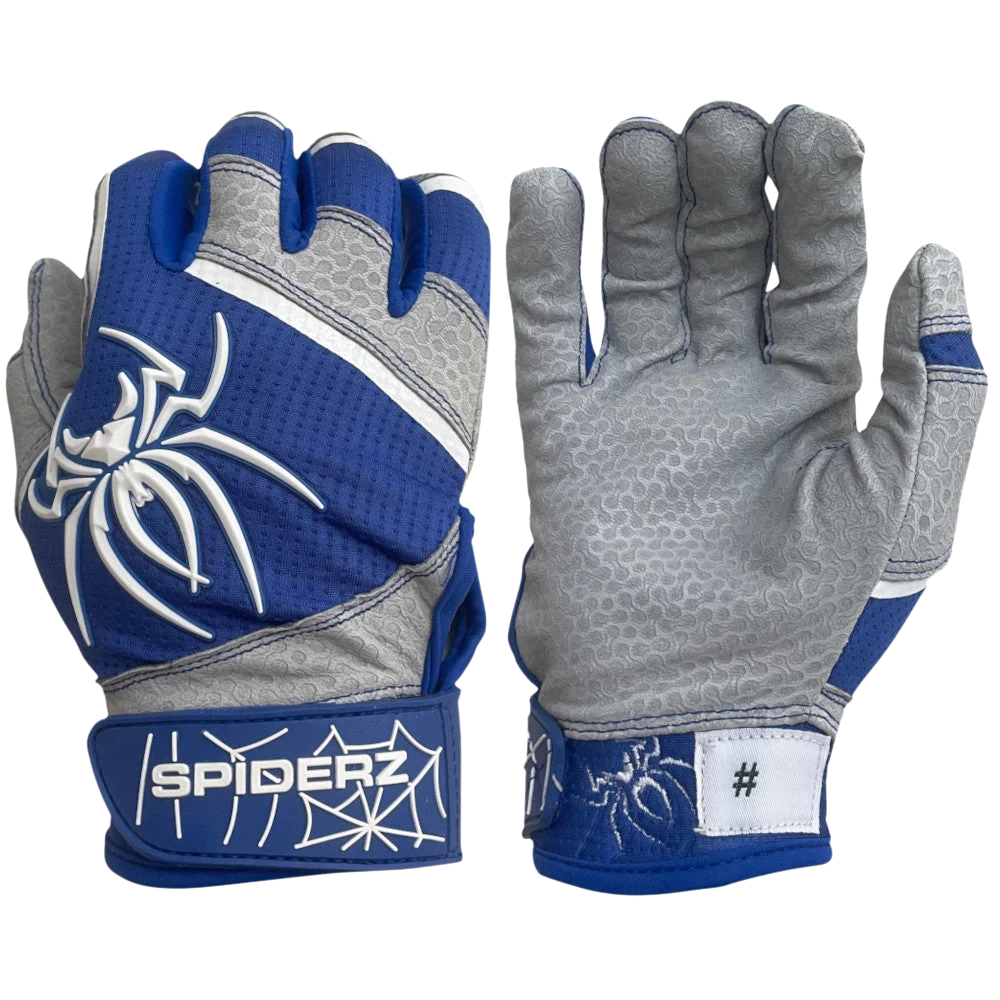 2022 Spiderz PRO Model Batting Gloves: Royal Blue/White 3 2022 Spiderz PRO Model Batting Gloves: Royal Blue/White