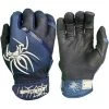 2023 Spiderz Pro Model Batting Gloves: Navy Blue/White 2 2023 Spiderz Pro Model Batting Gloves: Navy Blue/White -Baseball Equipment Shop 2023SpiderzProModelBattingGloves Navy White Title