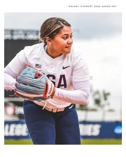 2022 Wilson A2000 Kelsey Stewart KS7 GM 12" Fastpitch Glove: WTA20RF22KS7 -Baseball Equipment Shop 21 0486 Wilson USA Softball GM Kelsey Stewart Social 03