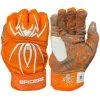 2023 Spiderz HYBRID Batting Gloves: Orange/White -Baseball Equipment Shop 22OrangeWhite