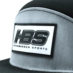 Headbanger Sports Lifestyle Pacific P787 6-Panel Arch Snapback Hat: Black / Heather Grey -Baseball Equipment Shop 25 0a270c96 12e7 4d7b bdf8 c6bea280a145