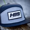 Headbanger Sports Lifestyle Pacific P787 6-Panel Arch Snapback Hat: Black / Heather Grey -Baseball Equipment Shop 28