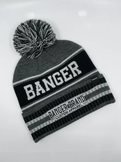 Banger Brand Custom Heather Winter Pom-Pom Beanie -Baseball Equipment Shop 4544cd15 713a 43a9 8af5 22167174d26f