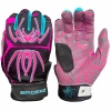 2023 Spiderz HYBRID Batting Gloves: Black Vice -Baseball Equipment Shop Black Vice