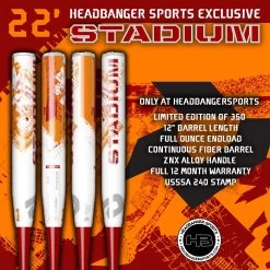 2022 DeMarini Stadium 12" USSSA Slowpitch Softball Bat: WTDXSTU-22 -Baseball Equipment Shop DeMarini Stadium STU 22 Red Orange 1200x1200 b83cb472 7006 47d9 a10d a9a3f1f5be64