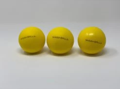 One Dozen (12) SMUSHBALLS The Ultimate Indoor & Outdoor Batting Practice Ball: Yellow