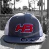 Headbanger Sports I8501 Cap America Flexfit Performance Trucker Mesh Back Hat: Graphite / White / RWB -Baseball Equipment Shop Graphite RWB