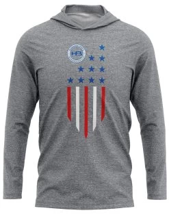 Headbanger Sports Exclusive Ultra Lightweight Long Sleeve Hoodies: Lifestyle Series -Baseball Equipment Shop GreyUSA