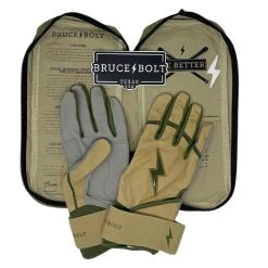 Bruce Bolt Premium Pro Military Series Long Cuff Batting Gloves: Beige 10 Bruce Bolt Premium Pro Military Series Long Cuff Batting Gloves: Beige -Baseball Equipment Shop IMG 0884