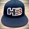 HB Sports Exclusive ES342 Fitted Hat: NAVY USA 2 HB Sports Exclusive ES342 Fitted Hat: NAVY USA -Baseball Equipment Shop IMG 3950Small