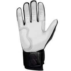 Bruce Bolt PREMIUM PRO Chrome Series Long Cuff Batting Gloves: Black -Baseball Equipment Shop LC CHRB PALM