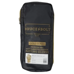 Bruce Bolt PREMIUM PRO Gold Series Batting Gloves: Long Cuff -Baseball Equipment Shop LC GLD BAG