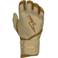 Bruce Bolt PREMIUM PRO Gold Series Batting Gloves: Long Cuff -Baseball Equipment Shop LC GLD RIGHT
