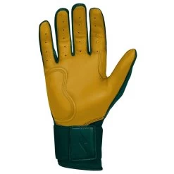 Bruce Bolt PREMIUM PRO Long Cuff Batting Gloves: Green -Baseball Equipment Shop LC GRNG PALM
