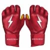 Bruce Bolt PREMIUM PRO Long Cuff Batting Gloves: Red -Baseball Equipment Shop LC REDG HERO