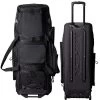 Miken MKMK7X Black Pro Wheeled Roller Bat Bag: MKMK7X-PRO-BLK -Baseball Equipment Shop MKMK7X PROBLACKFrontandBack