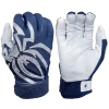 2022 Spiderz PRIZM Batting Gloves: Navy Blue/Silver -Baseball Equipment Shop PRIZM NavyBlueSilver
