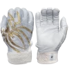 2022 Spiderz PRIZM Batting Gloves: White/Gold -Baseball Equipment Shop PRIZM WhiteGold