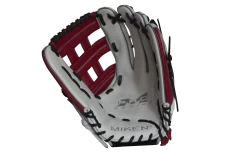 Miken Pro Series 13.5″ Slow Pitch Fielding Glove – White/Scarlet/Navy: PRO135WSN -Baseball Equipment Shop PRO135WSN FRONT 52f0eec0 b474 43b5 97ee 16036864fd5f