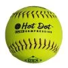 Worth 12" ASA Hot Dot Slowpitch Softballs (Dozen): AHD12CY -Baseball Equipment Shop PROCOMP
