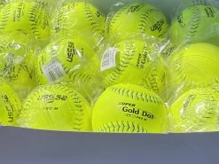 Worth 12" Super Gold Dot PRO M USSSA Slowpitch Softballs (Dozen): UM12CY -Baseball Equipment Shop PhotoMar11 121104PM