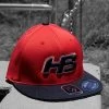 Headbanger Sports I8503 Cap America Flexfit Perforated Performance Hat: Red & Black -Baseball Equipment Shop RED BLACK