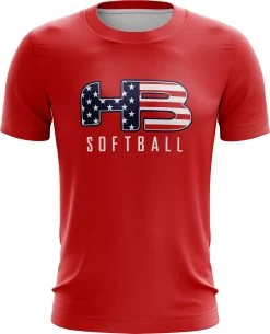 Headbanger Sports Exclusive " HB Sports Softball" Short Sleeve Jersey -Baseball Equipment Shop RedSoftball