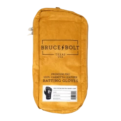 Bruce Bolt PREMIUM PRO Short Cuff Batting Gloves: Black -Baseball Equipment Shop SC BLKG BAG