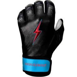 Bruce Bolt PREMIUM PRO BRINSON Series Short Cuff Batting Gloves: Black -Baseball Equipment Shop SC LBB LEFT