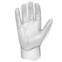 Bruce Bolt PREMIUM PRO BRINSON Series Short Cuff Batting Gloves: White -Baseball Equipment Shop SC LBW PALM