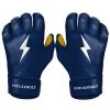 Bruce Bolt PREMIUM PRO Short Cuff Batting Gloves: Navy -Baseball Equipment Shop SC NVYG HERO