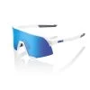 100% S3 Sunglasses Matte White - HiPER Blue Multilayer Mirror Lens -Baseball Equipment Shop SP21 S3 60005 00006 3Q