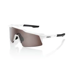 100% SPEEDCRAFT SL Matte White - HiPER Silver Multilayer Mirror Lens