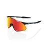 100% HYPERCRAFT XS (Youth) Sunglasses Soft Tact Black - HiPER Red Multilayer Mirror Lens -Baseball Equipment Shop SP22 HYPERCRAFT XS 60002 00003 3Q