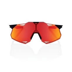 100% HYPERCRAFT XS (Youth) Sunglasses Soft Tact Black - HiPER Red Multilayer Mirror Lens -Baseball Equipment Shop SP22 HYPERCRAFT XS 60002 00003 FRONT
