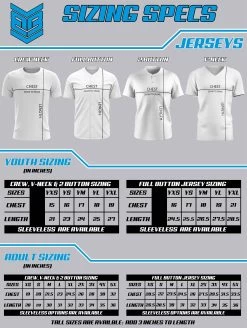 Headbanger Sports Exclusive " HB Sports Softball" Short Sleeve Jersey -Baseball Equipment Shop Sizing Chart 0ef8ec36 4f08 43db a3f3 815db24b882b