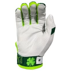 2023 Spiderz Ltd Ed "Lucky" ENDITE Batting Gloves: Dark Green/Kelly Green/White -Baseball Equipment Shop Spiderz Lucky Batting Gloves 2