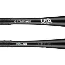 StringKing Metal PRO (-10) USA Baseball Bat: SKUSMP10 -Baseball Equipment Shop StringKing Baseball Metal Pro USABat Bat 28 Inch Close Up base 2x