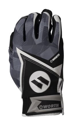 2020 Black Worth Batting Gloves: WBGL20-BLK