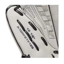 2022 Wilson A1000 V125 12.5" Outfield/Pitcher's Fastpitch Softball Glove: WTA10RF22V125 -Baseball Equipment Shop WBW100182 6 A1000 FP V125 OF 125 White Black.png.cq5dam.web .1200.1200