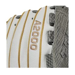 2021 Wilson A2000 V125SS 12.5" Utility Fastpitch Glove: WBW100214125 -Baseball Equipment Shop WBW100214 5 A2000 P OF V125 125 WhiteSS Gold GreySnakeSkin.png.cq5dam.web .1200.1200