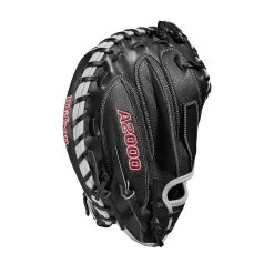 2022 Wilson A2000 M1DSS 33.5" Catcher's Mitt: WTA20RB22M1DSS -Baseball Equipment Shop WBW100401 3 A2000 M1D C 335 Black White Red.png.cq5dam.web .1200.1200