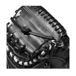 2022 Wilson A2000 M1DSS 33.5" Catcher's Mitt: WTA20RB22M1DSS -Baseball Equipment Shop WBW100401 4 A2000 M1D C 335 Black White Red.png.cq5dam.web .1200.1200