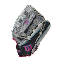 Wilson A2000 SCSP13SS 13" Slowpitch Softball Fielding Glove: WBW10040213 -Baseball Equipment Shop WBW100402 2 A2000 SP13 SC 13 GreyDimpled GreySS BlackSS.png.cq5dam.web .1200.1200
