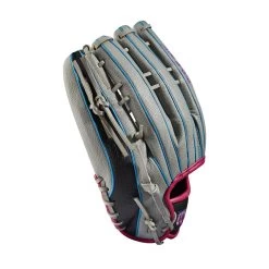 Wilson A2000 SCSP13SS 13" Slowpitch Softball Fielding Glove: WBW10040213 -Baseball Equipment Shop WBW100402 3 A2000 SP13 SC 13 GreyDimpled GreySS BlackSS.png.cq5dam.web .1200.1200