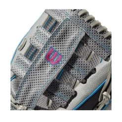 Wilson A2000 SCSP13SS 13" Slowpitch Softball Fielding Glove: WBW10040213 -Baseball Equipment Shop WBW100402 4 A2000 SP13 SC 13 GreyDimpled GreySS BlackSS.png.cq5dam.web .1200.1200