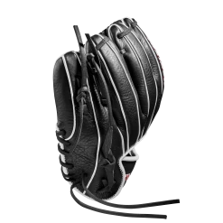 Wilson 10" Infield Baseball Training Glove: WBW100909 -Baseball Equipment Shop WBW100909 3 WILSON A1 IF TRAINER 10 Boys Black White Red