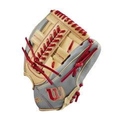 2023 Wilson A2000 1785 Super Skin 11.75" Infield Baseball Glove: WBW1009711175 -Baseball Equipment Shop WBW100971 2 2023 A2000 IF 1785SS 1175 GreySS Blonde Red.png.cq5dam.web .1200.1200