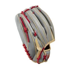 2023 Wilson A2000 1785 Super Skin 11.75" Infield Baseball Glove: WBW1009711175 -Baseball Equipment Shop WBW100971 3 2023 A2000 IF 1785SS 1175 GreySS Blonde Red.png.cq5dam.web .1200.1200