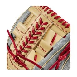 2023 Wilson A2000 1785 Super Skin 11.75" Infield Baseball Glove: WBW1009711175 -Baseball Equipment Shop WBW100971 4 2023 A2000 IF 1785SS 1175 GreySS Blonde Red.png.cq5dam.web .1200.1200